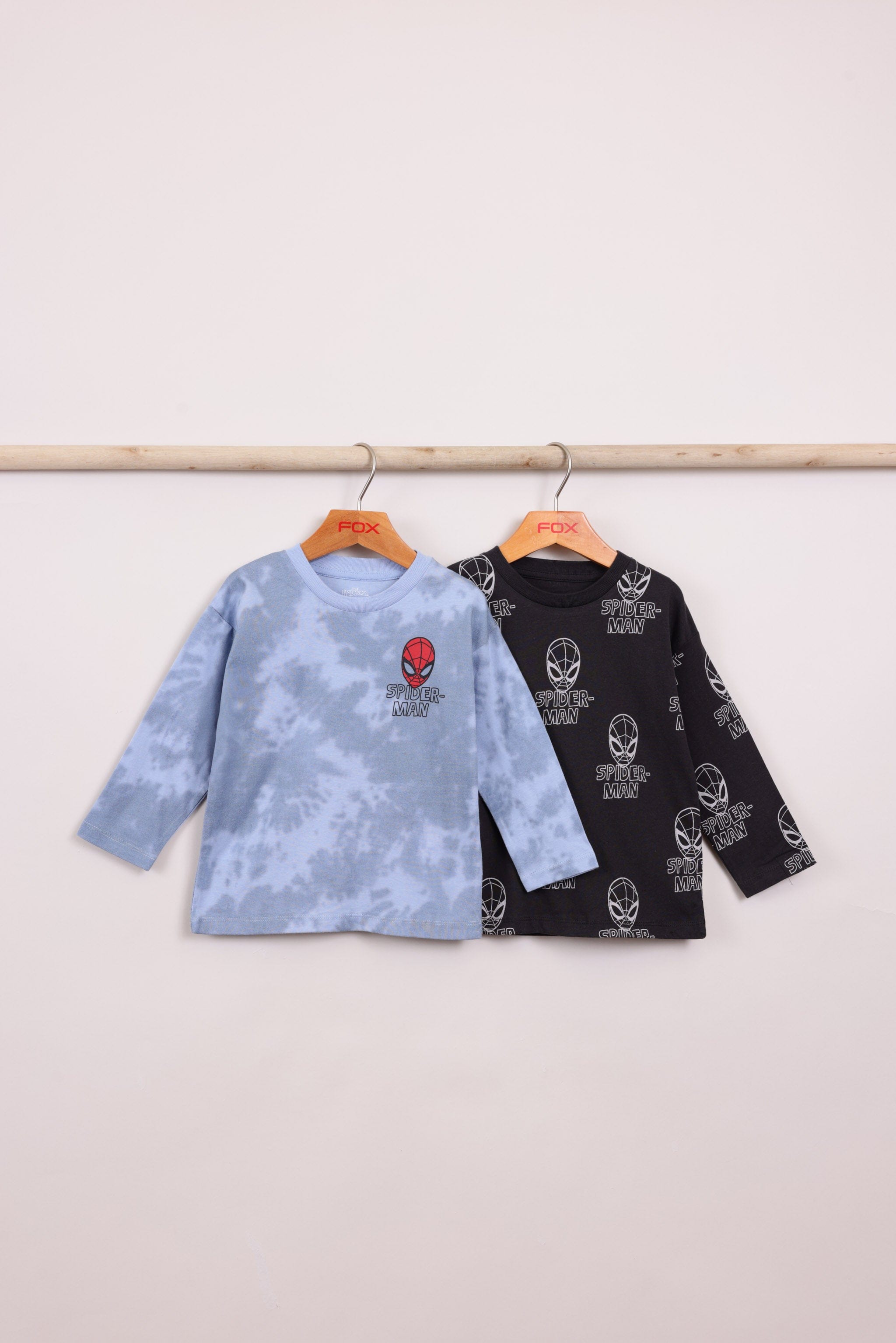 FOX תינוקות בנים חולצה מארז 2 חולצות ממותגות ספיידרמן מארז 2 חולצות ממותגות ספיידרמן