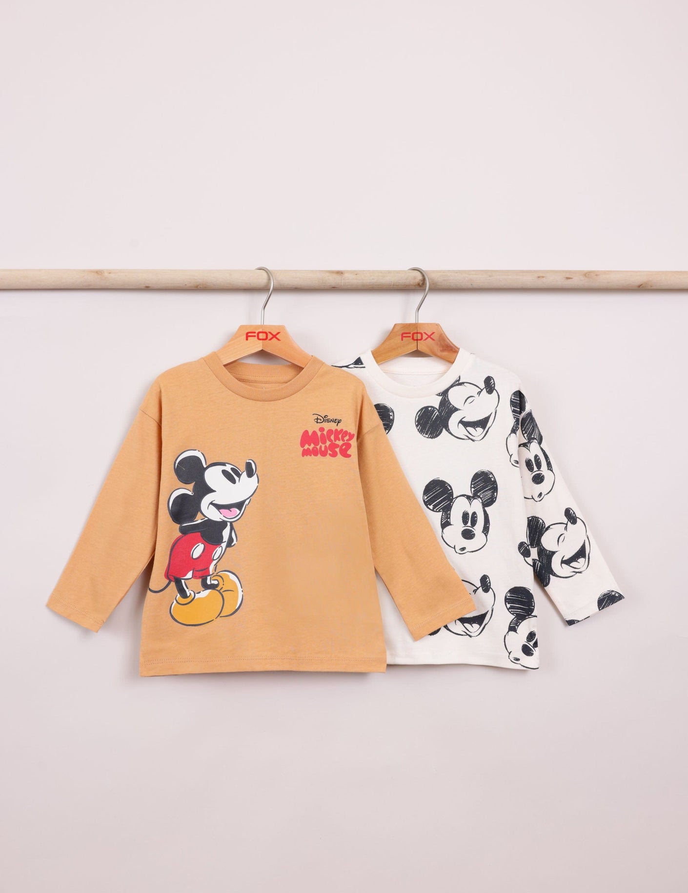 FOX תינוקות בנים חולצה מארז 2 חולצות ממותגות דיסני מארז 2 חולצות ממותגות דיסני