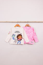 FOX תינוקות בנות חולצה מארז 2 חולצות בית הבובות מארז 2 חולצות בית הבובות