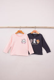 FOX תינוקות בנות חולצה מארז 2 חולצות דיסני מארז 2 חולצות דיסני