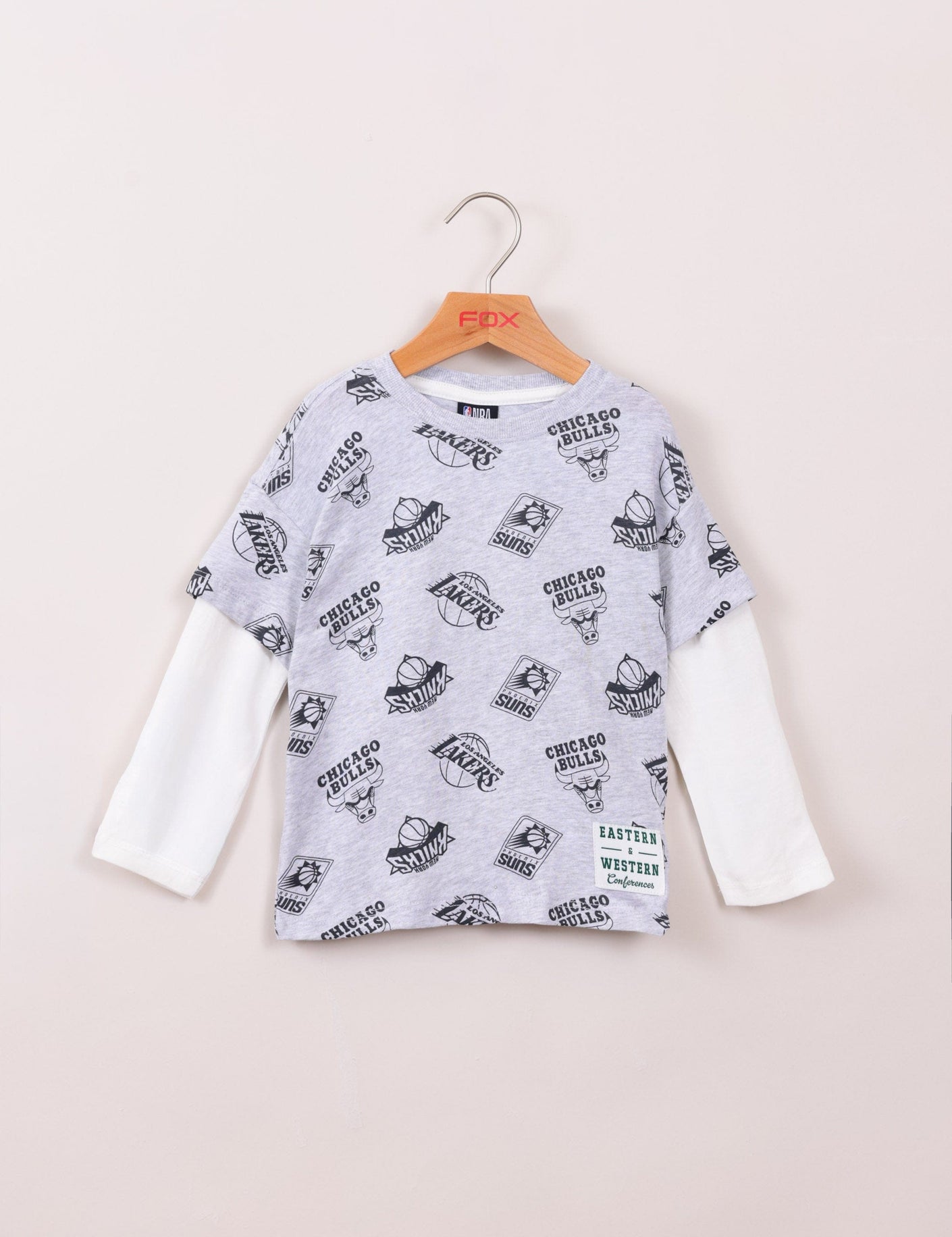 FOX תינוקות בנים חולצה חולצה ממותגת NBA חולצה ממותגת NBA