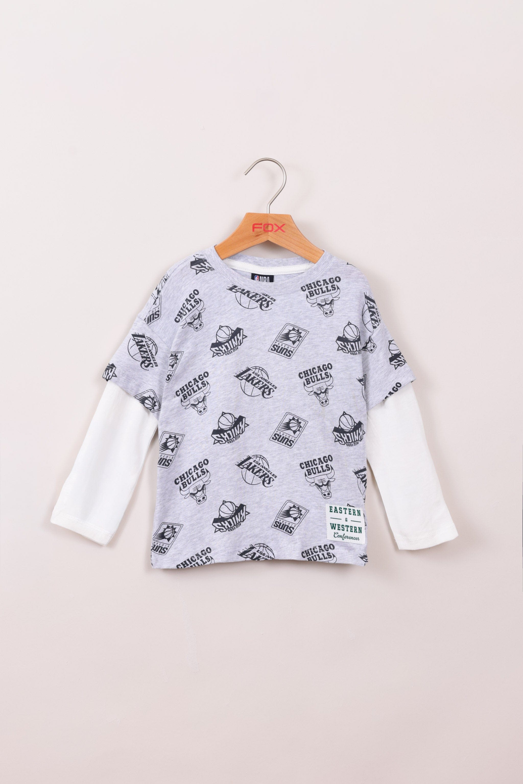 FOX תינוקות בנים חולצה חולצה ממותגת NBA חולצה ממותגת NBA