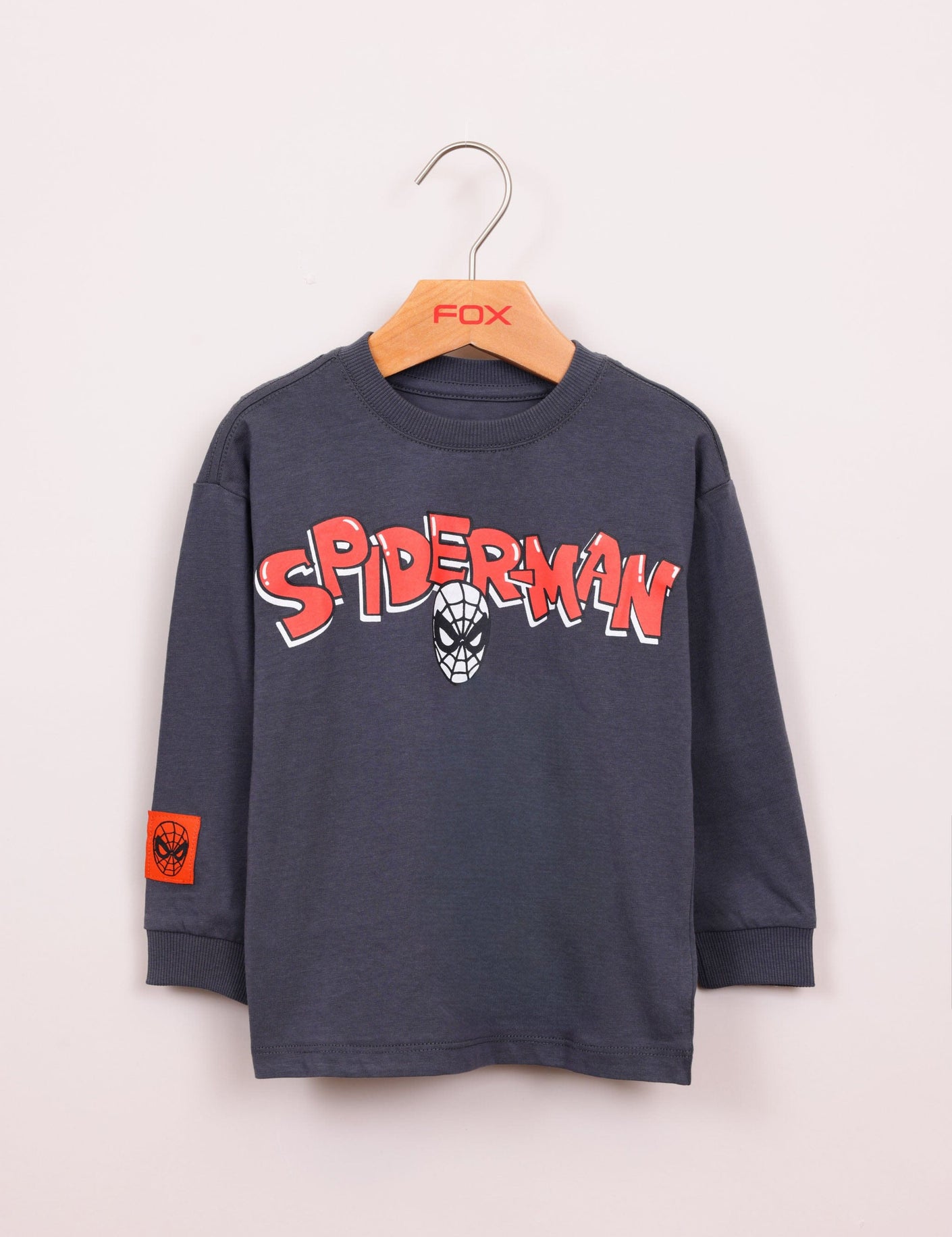 FOX תינוקות בנים חולצה חולצה ממותגת מארוול ספיידרמן חולצה ממותגת מארוול ספיידרמן