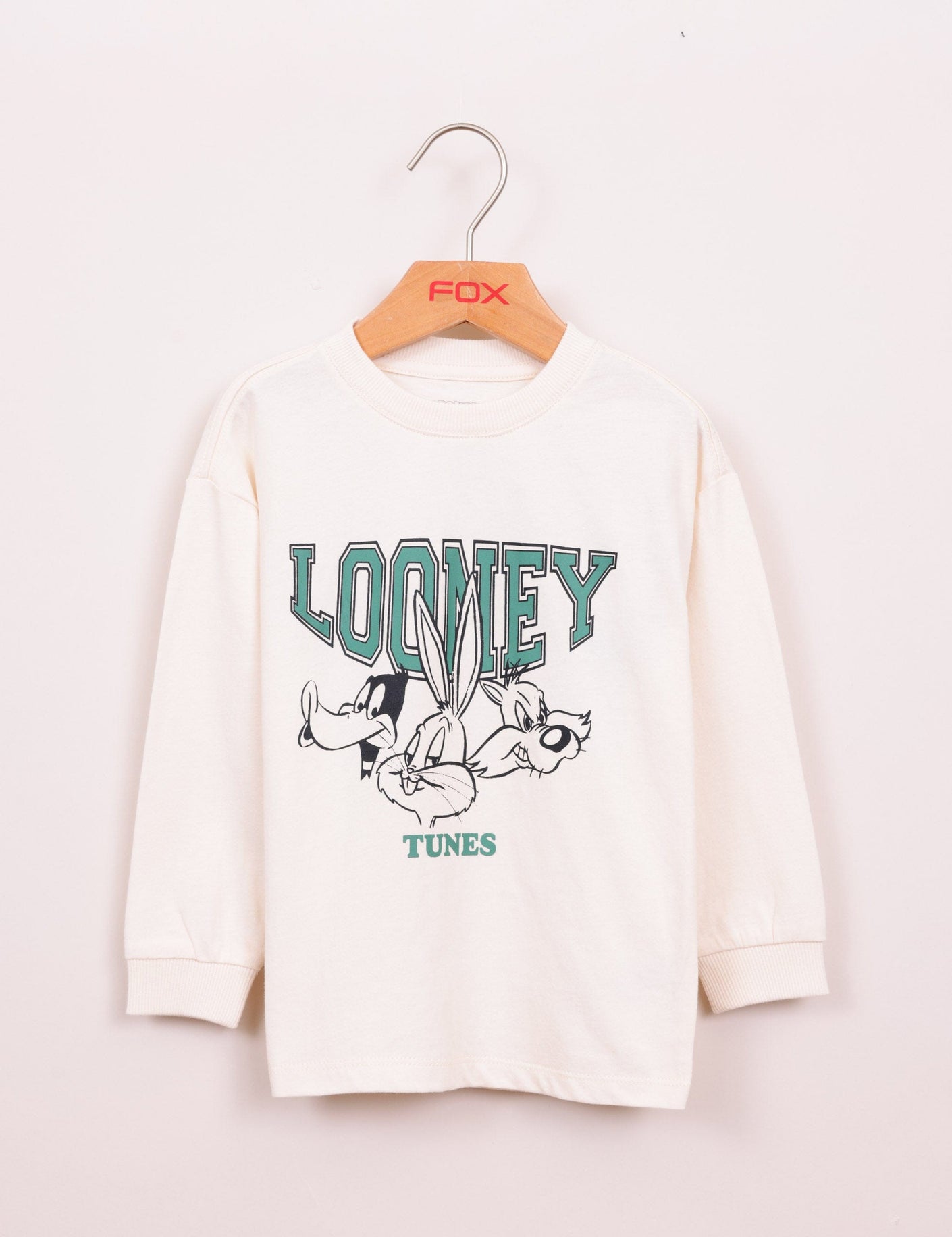 FOX תינוקות בנים חולצה חולצת טריקו ממותגת לוני טונס חולצת טריקו ממותגת לוני טונס