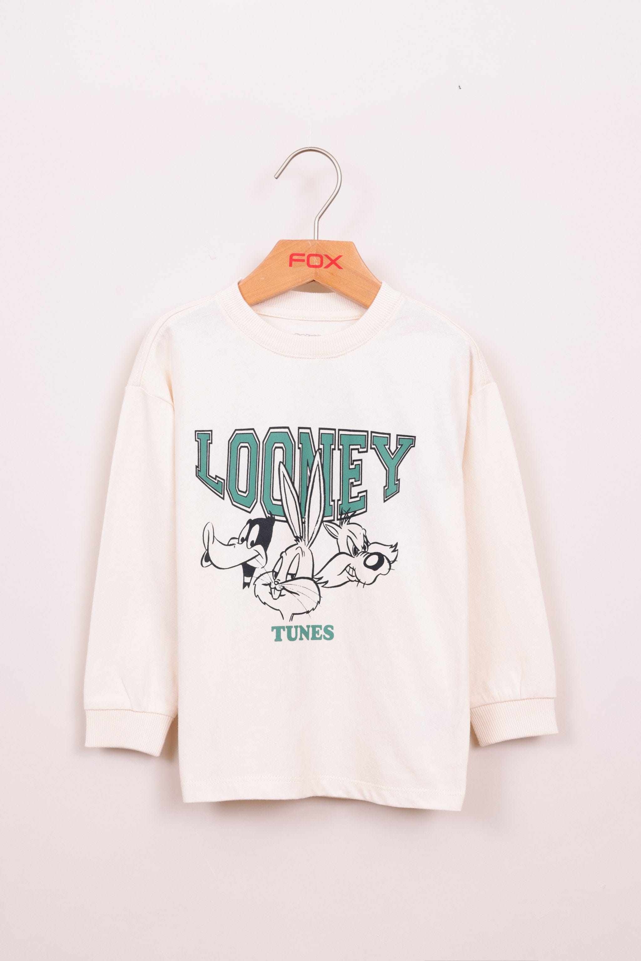 FOX תינוקות בנים חולצה חולצת טריקו ממותגת לוני טונס חולצת טריקו ממותגת לוני טונס