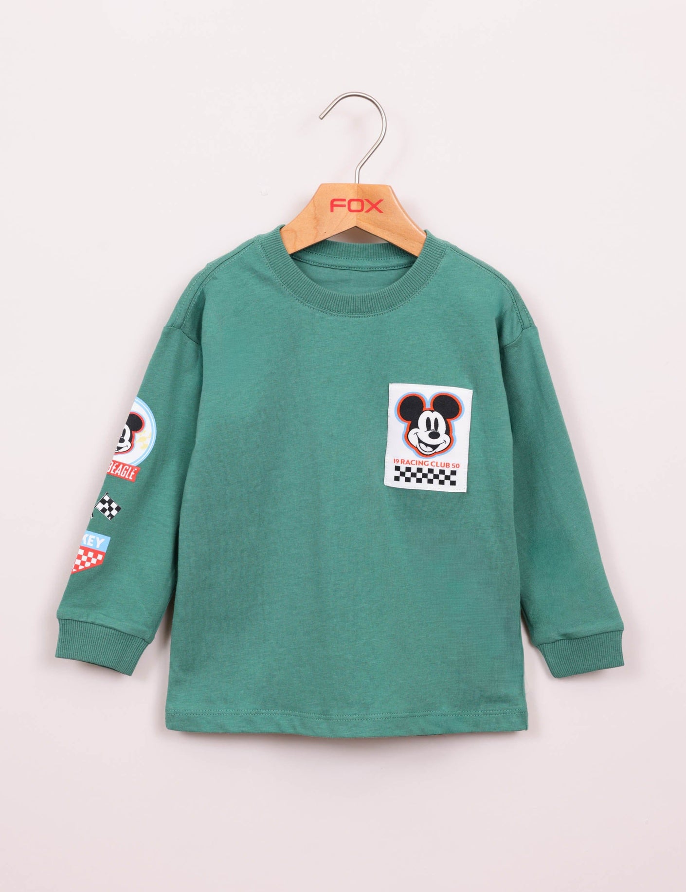 FOX תינוקות בנים חולצה חולצת טריקו ממותגת מיקי מאוס חולצת טריקו ממותגת מיקי מאוס