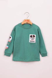 FOX תינוקות בנים חולצה חולצת טריקו ממותגת מיקי מאוס חולצת טריקו ממותגת מיקי מאוס