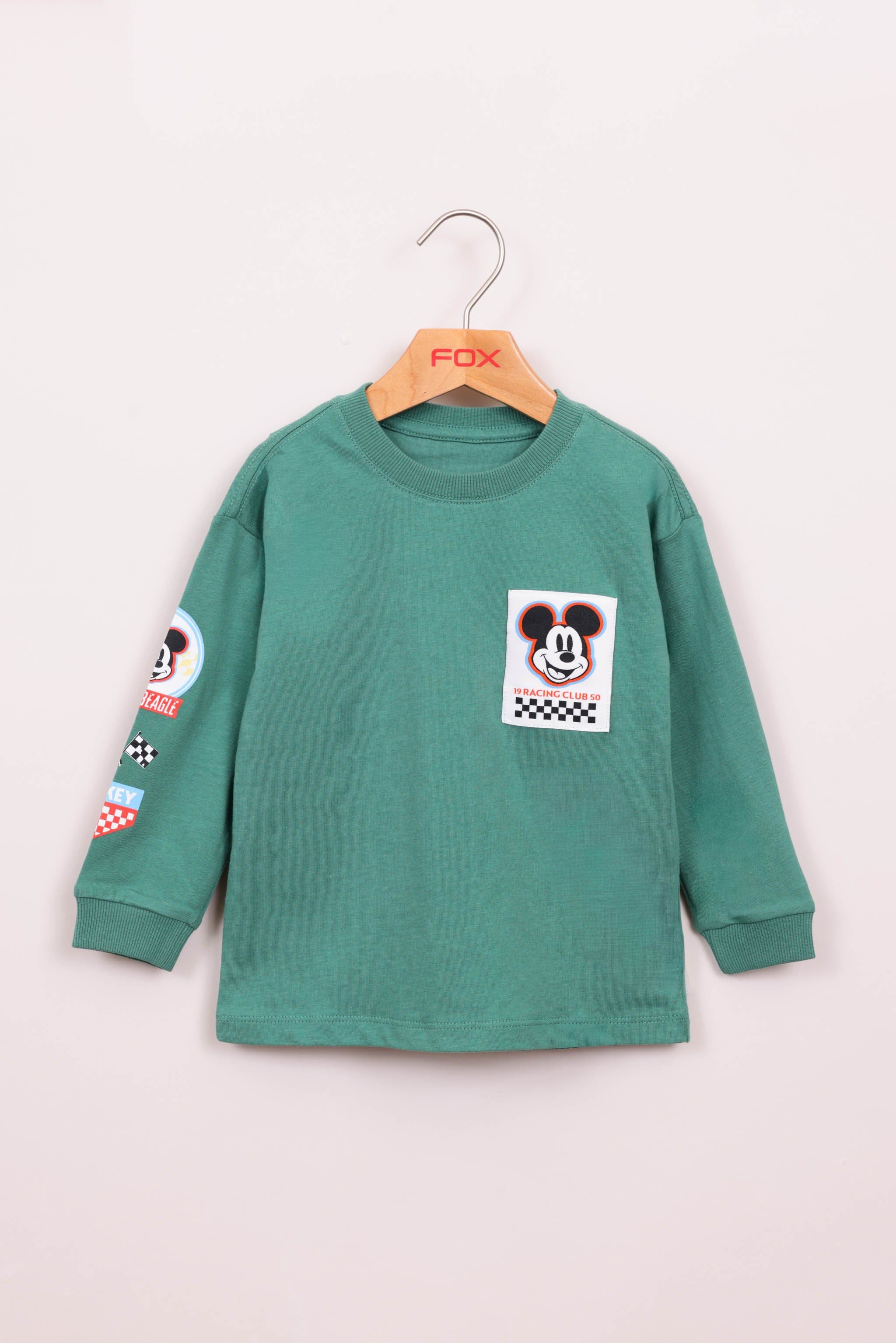 FOX תינוקות בנים חולצה חולצת טריקו ממותגת מיקי מאוס חולצת טריקו ממותגת מיקי מאוס