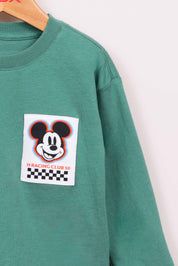 FOX תינוקות בנים חולצה חולצת טריקו ממותגת מיקי מאוס חולצת טריקו ממותגת מיקי מאוס