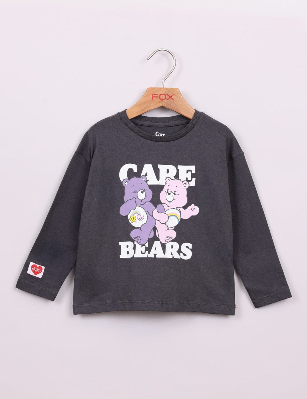 FOX תינוקות בנות חולצה חולצה ממותגת דובוני אכפת לי חולצה ממותגת דובוני אכפת לי