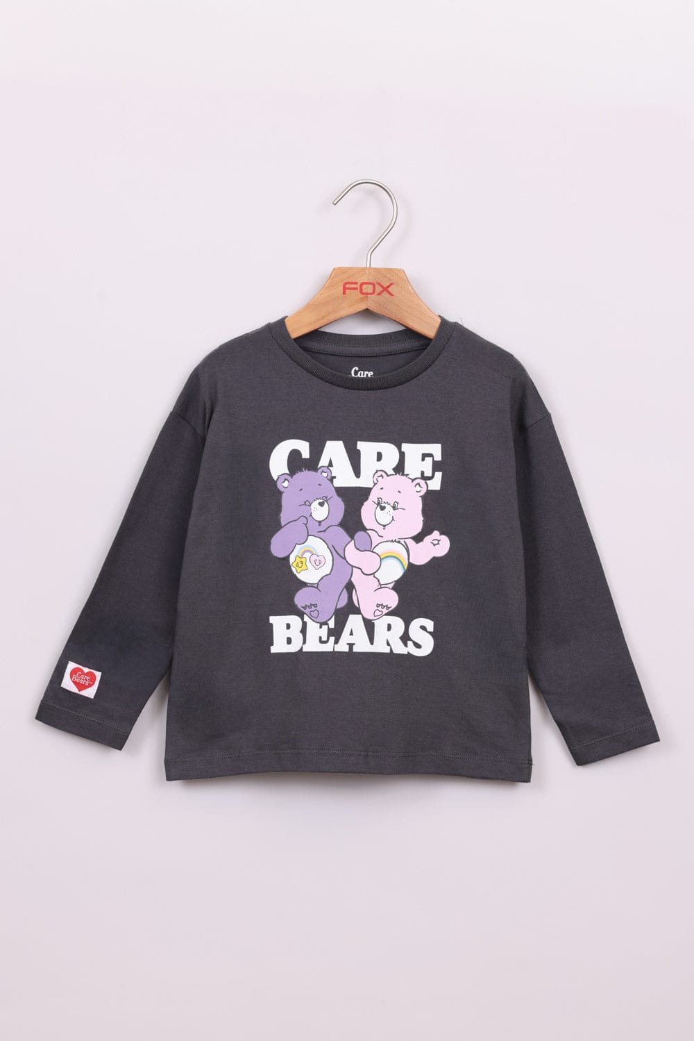 FOX תינוקות בנות חולצה חולצה ממותגת דובוני אכפת לי חולצה ממותגת דובוני אכפת לי