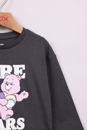 FOX תינוקות בנות חולצה חולצה ממותגת דובוני אכפת לי חולצה ממותגת דובוני אכפת לי