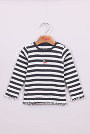 FOX תינוקות בנות חולצה חולצת ריב עם הדפס חולצת ריב עם הדפס