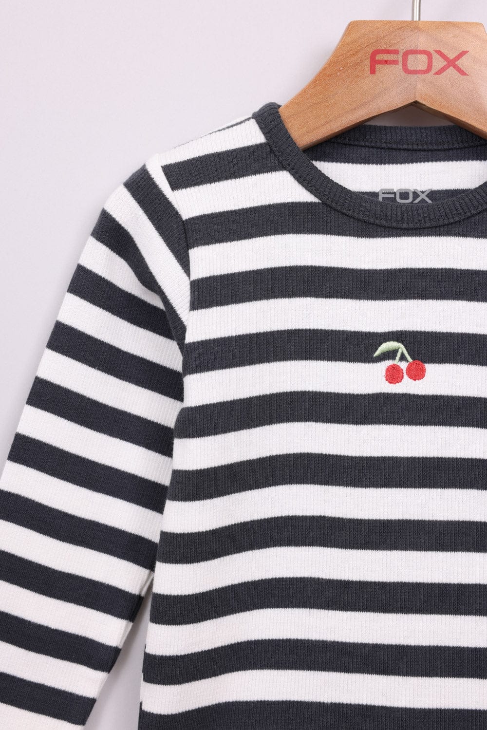 FOX תינוקות בנות חולצה חולצת ריב עם הדפס חולצת ריב עם הדפס