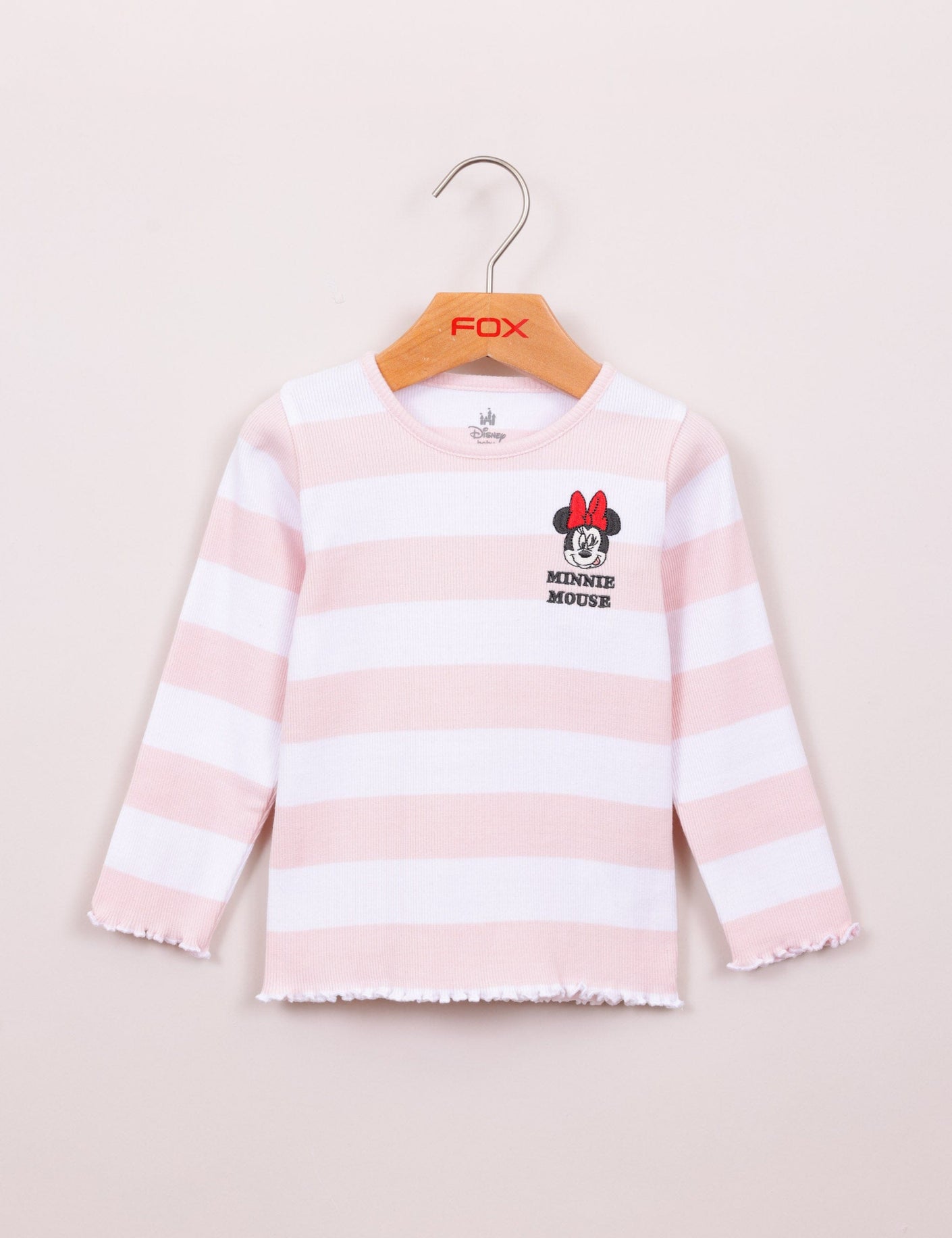 FOX תינוקות בנות חולצה חולצה ממותגת מיני מאוס חולצה ממותגת מיני מאוס