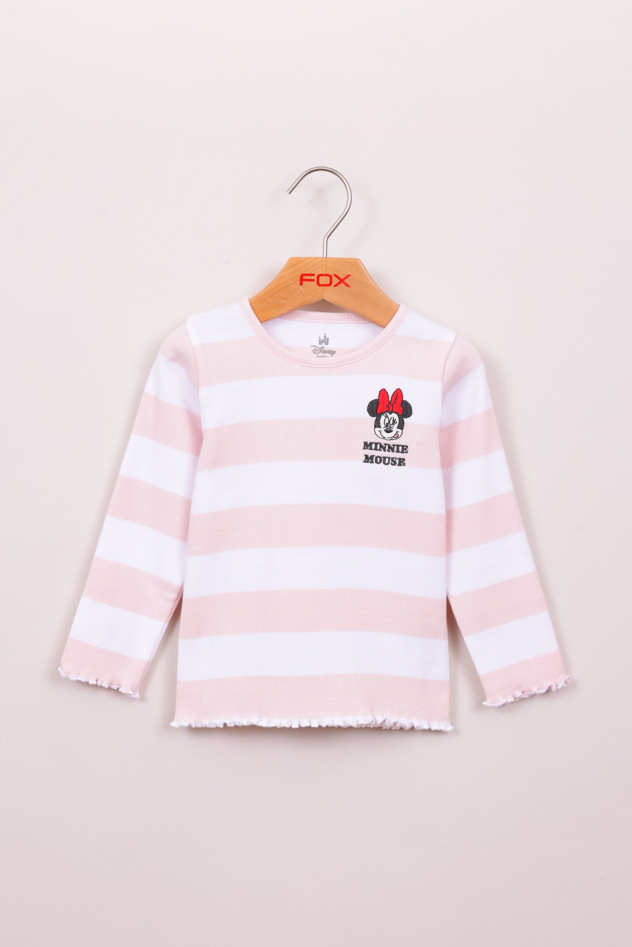 FOX תינוקות בנות חולצה חולצה ממותגת מיני מאוס חולצה ממותגת מיני מאוס