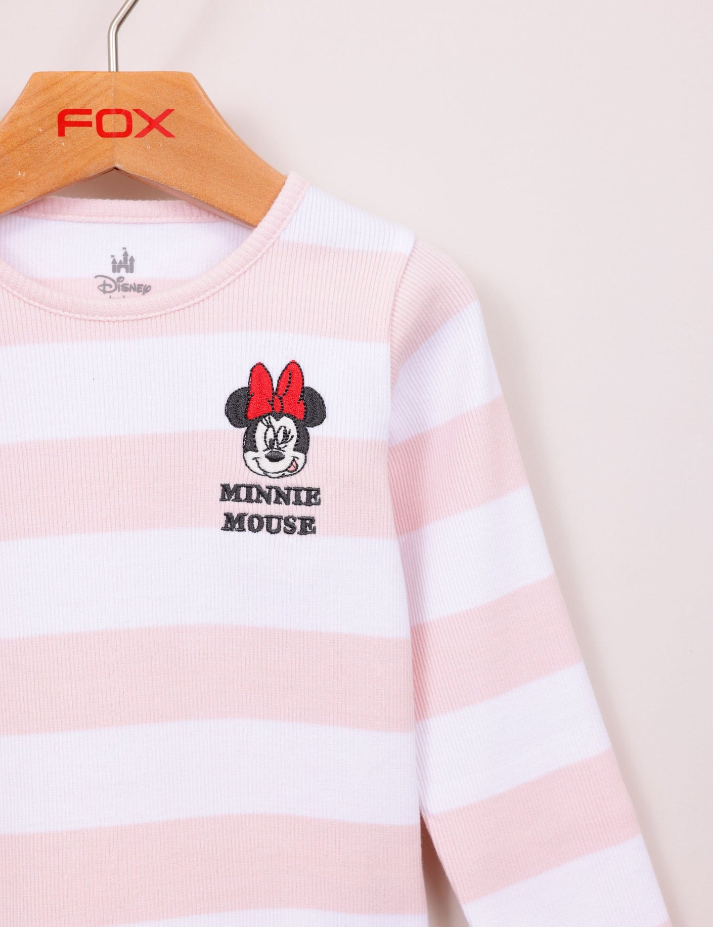FOX תינוקות בנות חולצה חולצה ממותגת מיני מאוס חולצה ממותגת מיני מאוס