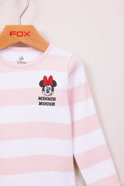 FOX תינוקות בנות חולצה חולצה ממותגת מיני מאוס חולצה ממותגת מיני מאוס