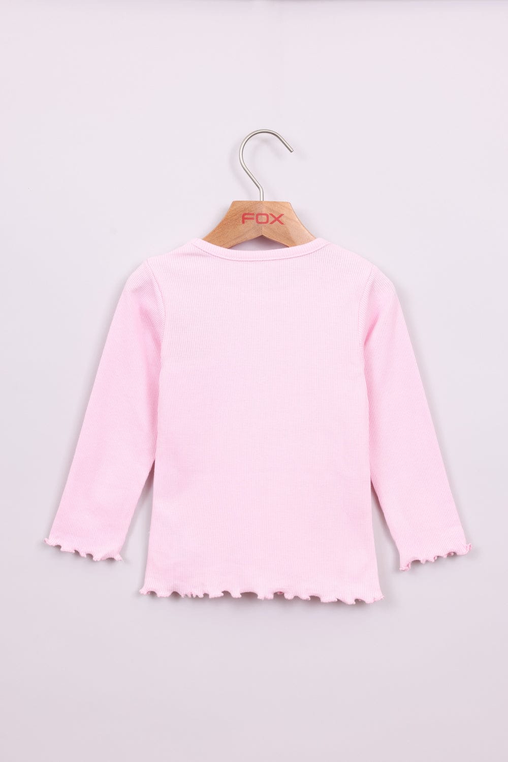 FOX תינוקות בנות חולצה חולצת ריב עם הדפס חולצת ריב עם הדפס