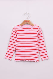 FOX תינוקות בנות חולצה חולצת ריב עם פסים חולצת ריב עם פסים