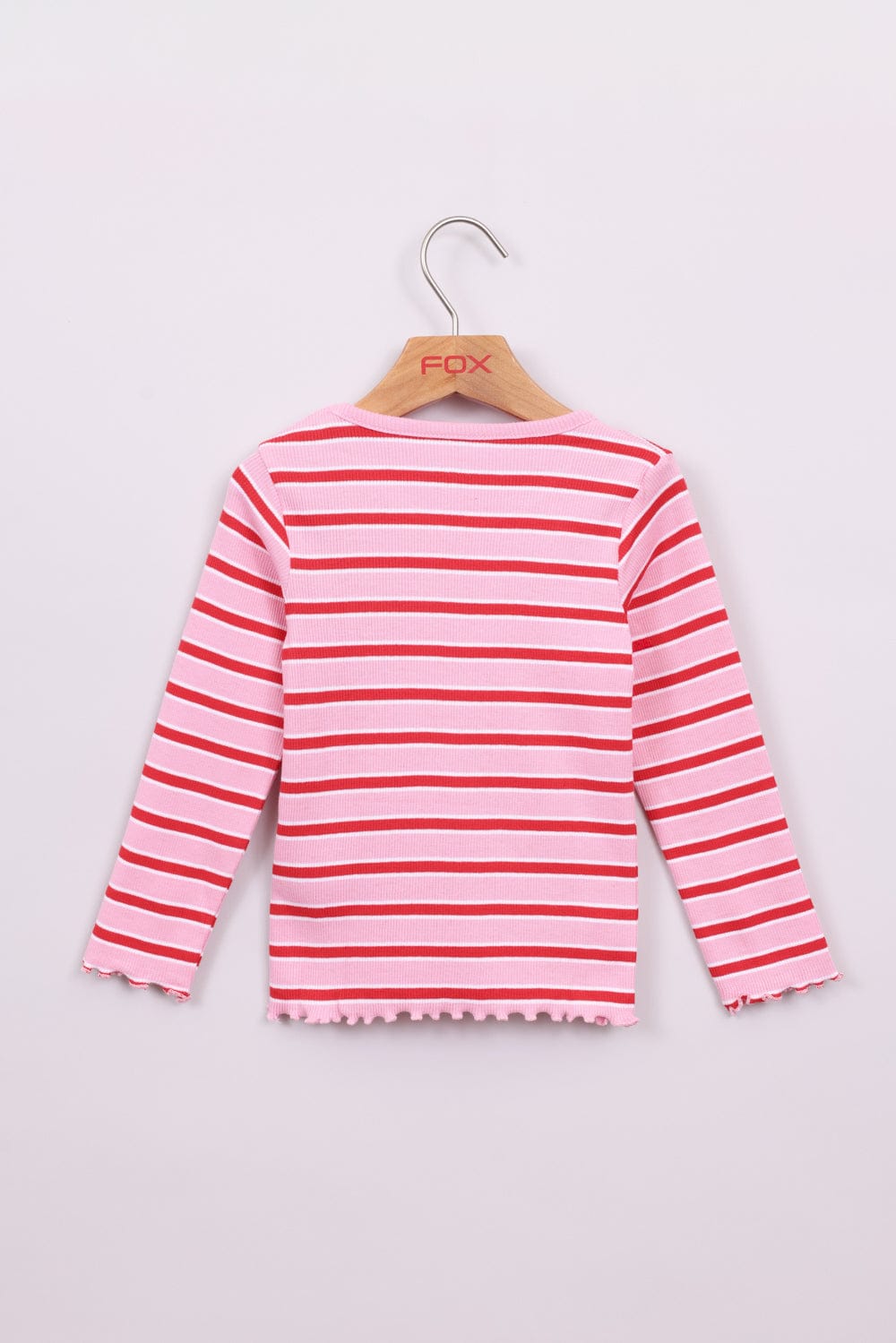FOX תינוקות בנות חולצה חולצת ריב עם פסים חולצת ריב עם פסים