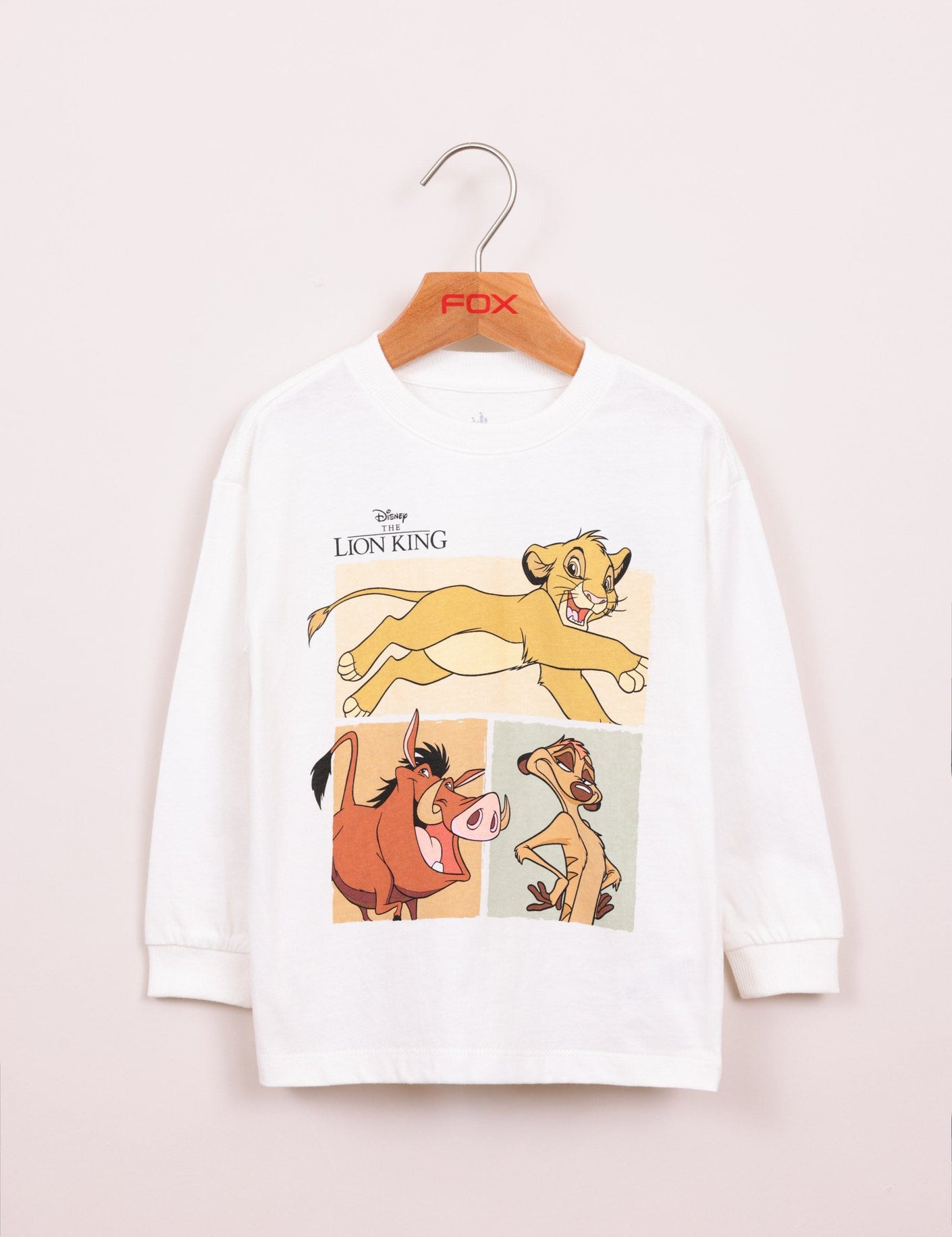 FOX תינוקות בנים חולצה חולצה ממותגת מלך האריות חולצה ממותגת מלך האריות