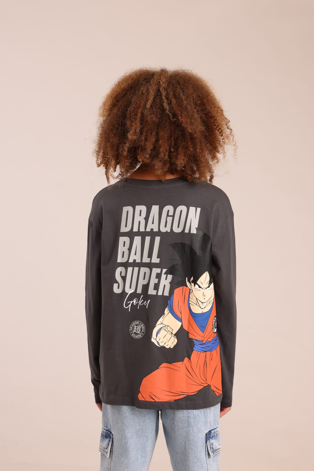 FOX בנים חולצה ארוכה חולצה ממותגת DRAGON BALL חולצה ממותגת DRAGON BALL