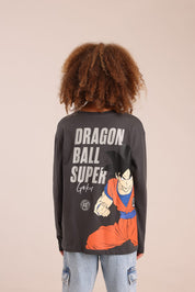 FOX בנים חולצה ארוכה חולצה ממותגת DRAGON BALL חולצה ממותגת DRAGON BALL