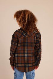 FOX בנים פליזים חולצת פליז מכופתרת חולצת פליז מכופתרת