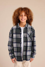 FOX בנים פליזים חולצת פליז מכופתרת חולצת פליז מכופתרת