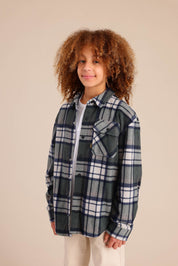 FOX בנים פליזים חולצת פליז מכופתרת חולצת פליז מכופתרת