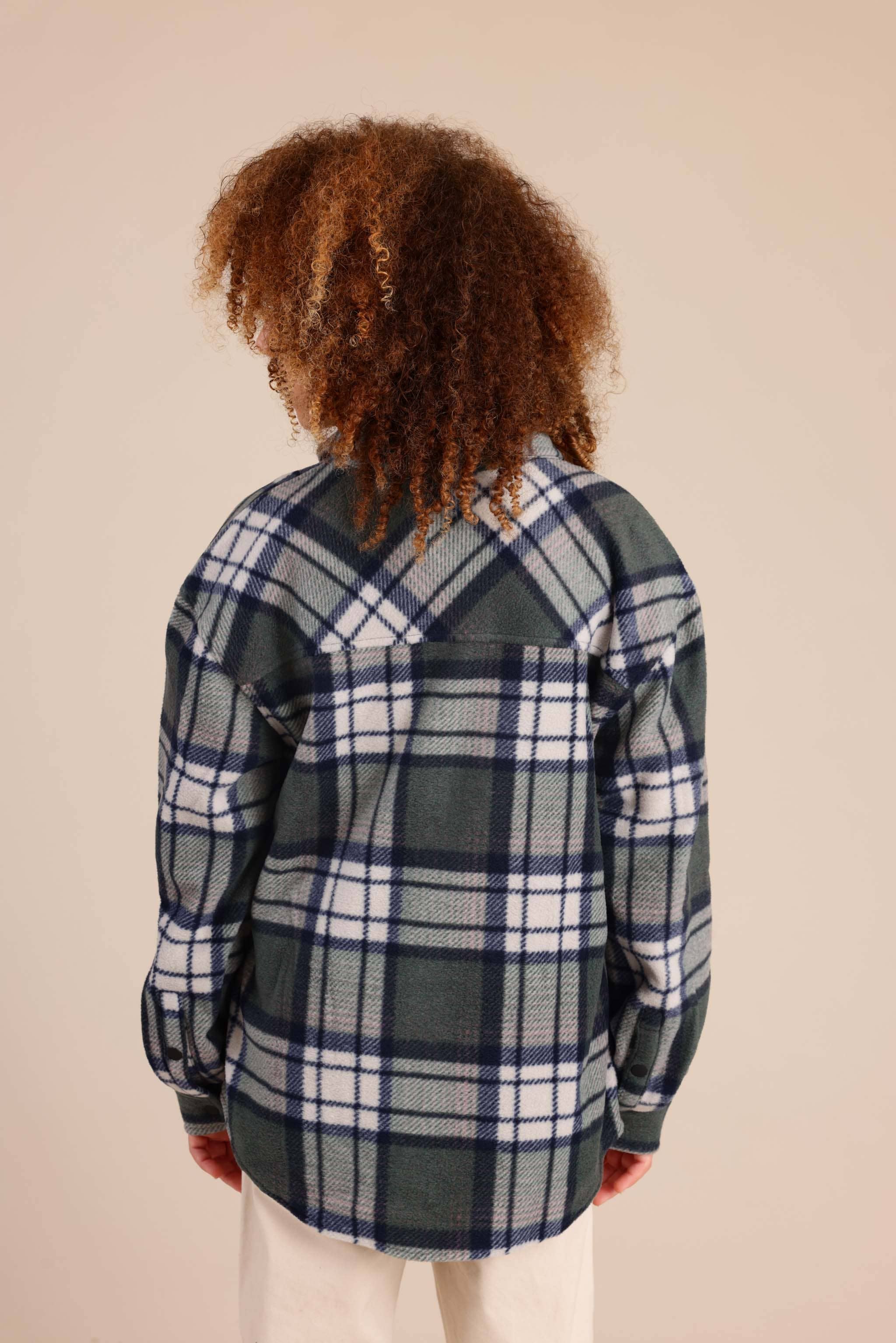 FOX בנים פליזים חולצת פליז מכופתרת חולצת פליז מכופתרת