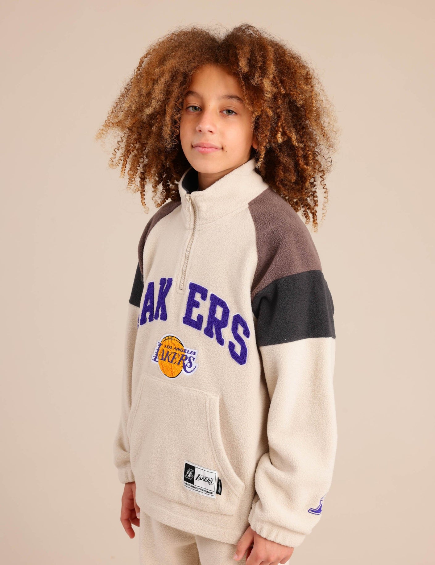 FOX בנים פליזים חולצת פליז ממותגת NBA חולצת פליז ממותגת NBA