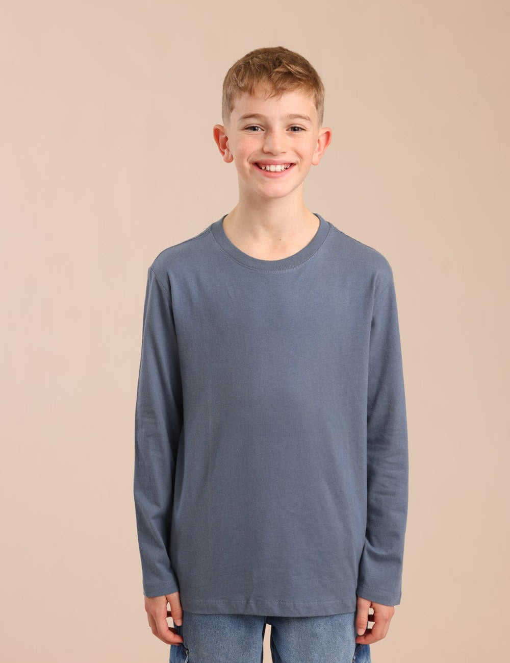 FOX בנים חולצה טישרט בייסיק צווארון עגול טישרט בייסיק צווארון עגול