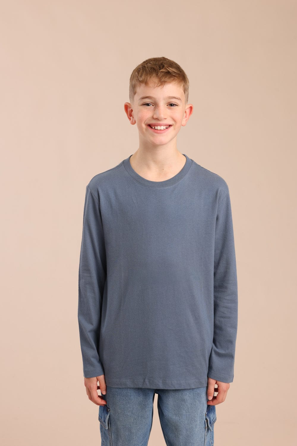 FOX בנים חולצה טישרט בייסיק צווארון עגול טישרט בייסיק צווארון עגול