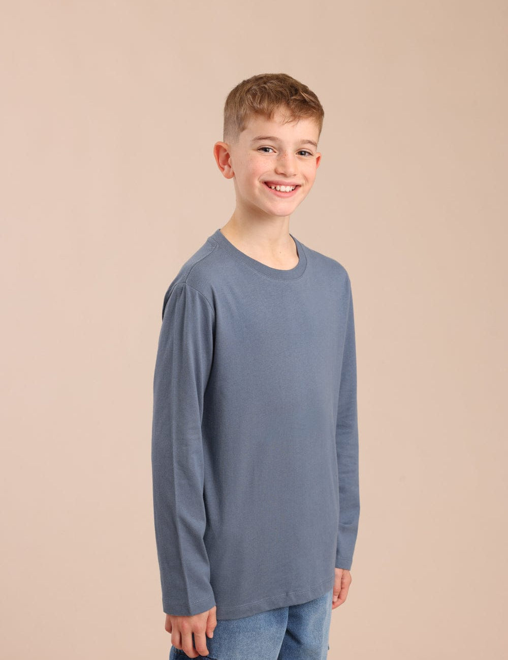 FOX בנים חולצה טישרט בייסיק צווארון עגול טישרט בייסיק צווארון עגול