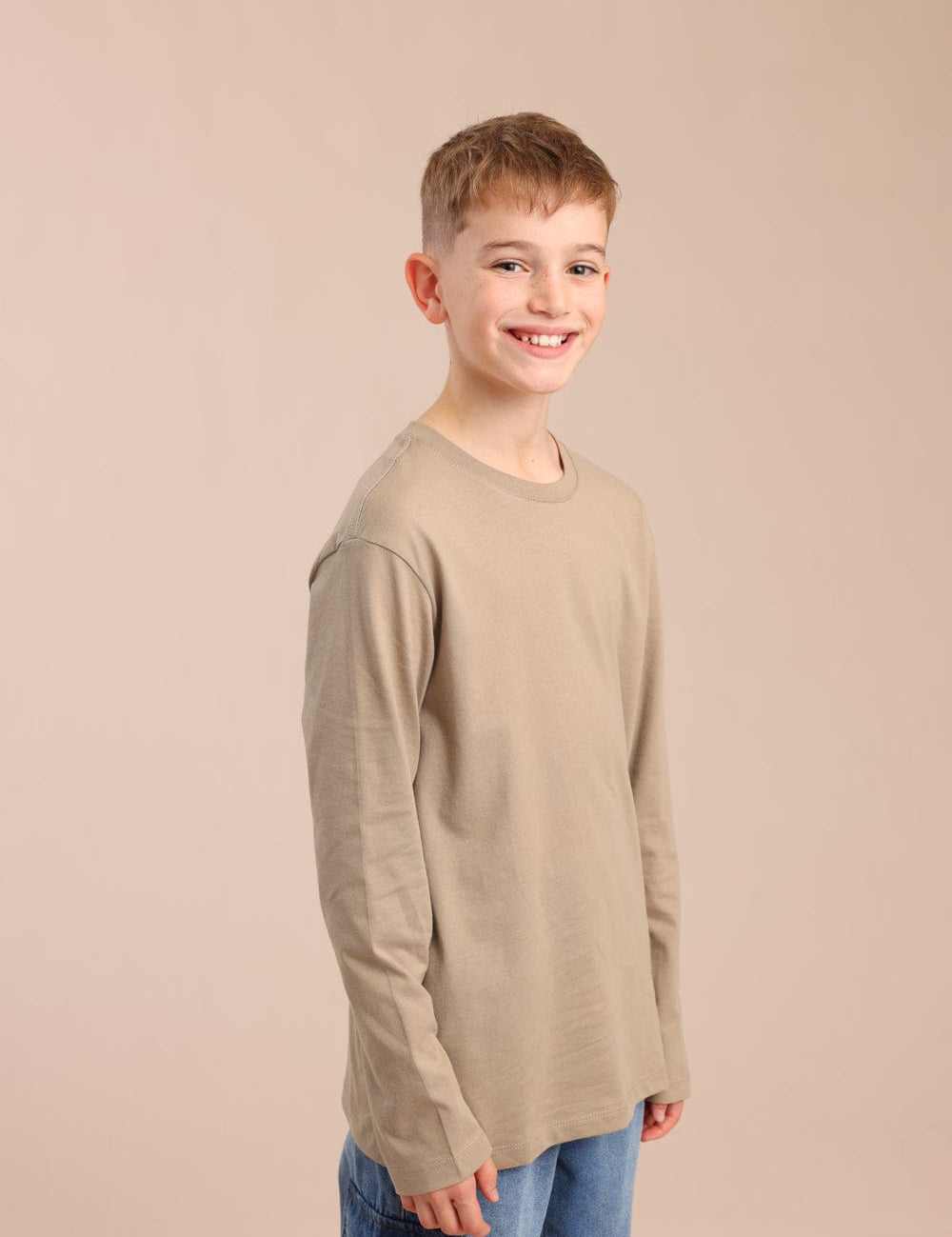 FOX בנים חולצה טישרט בייסיק צווארון עגול טישרט בייסיק צווארון עגול