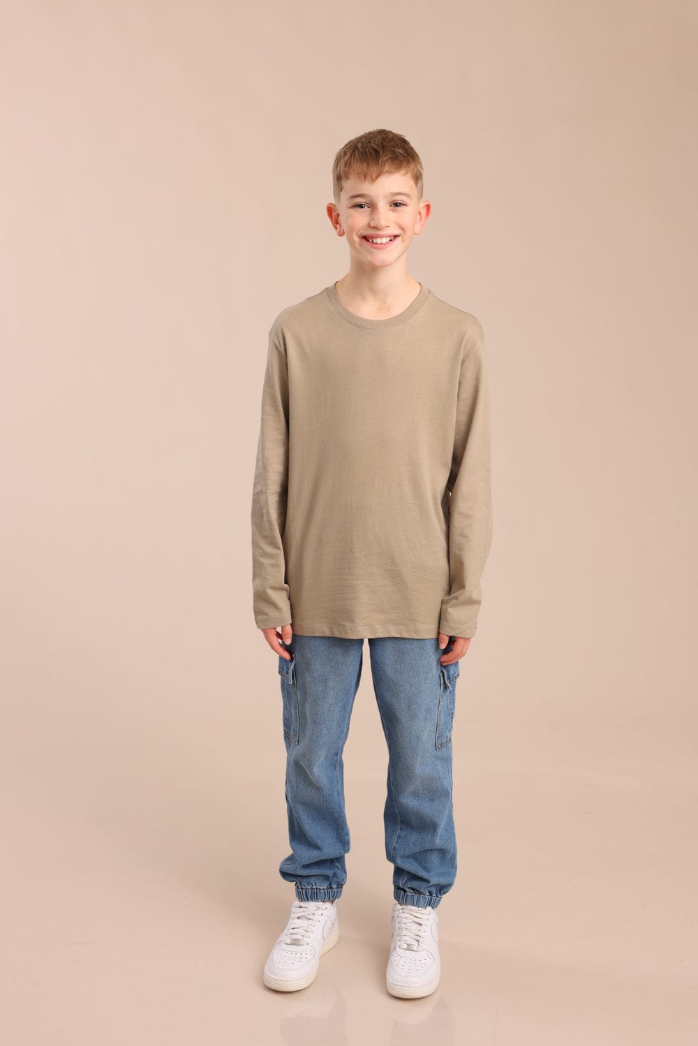 FOX בנים חולצה טישרט בייסיק צווארון עגול טישרט בייסיק צווארון עגול