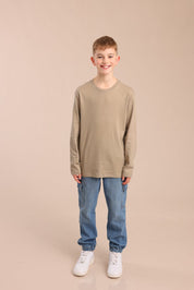 FOX בנים חולצה טישרט בייסיק צווארון עגול טישרט בייסיק צווארון עגול