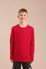 FOX בנים חולצה טישרט בייסיק צווארון עגול טישרט בייסיק צווארון עגול