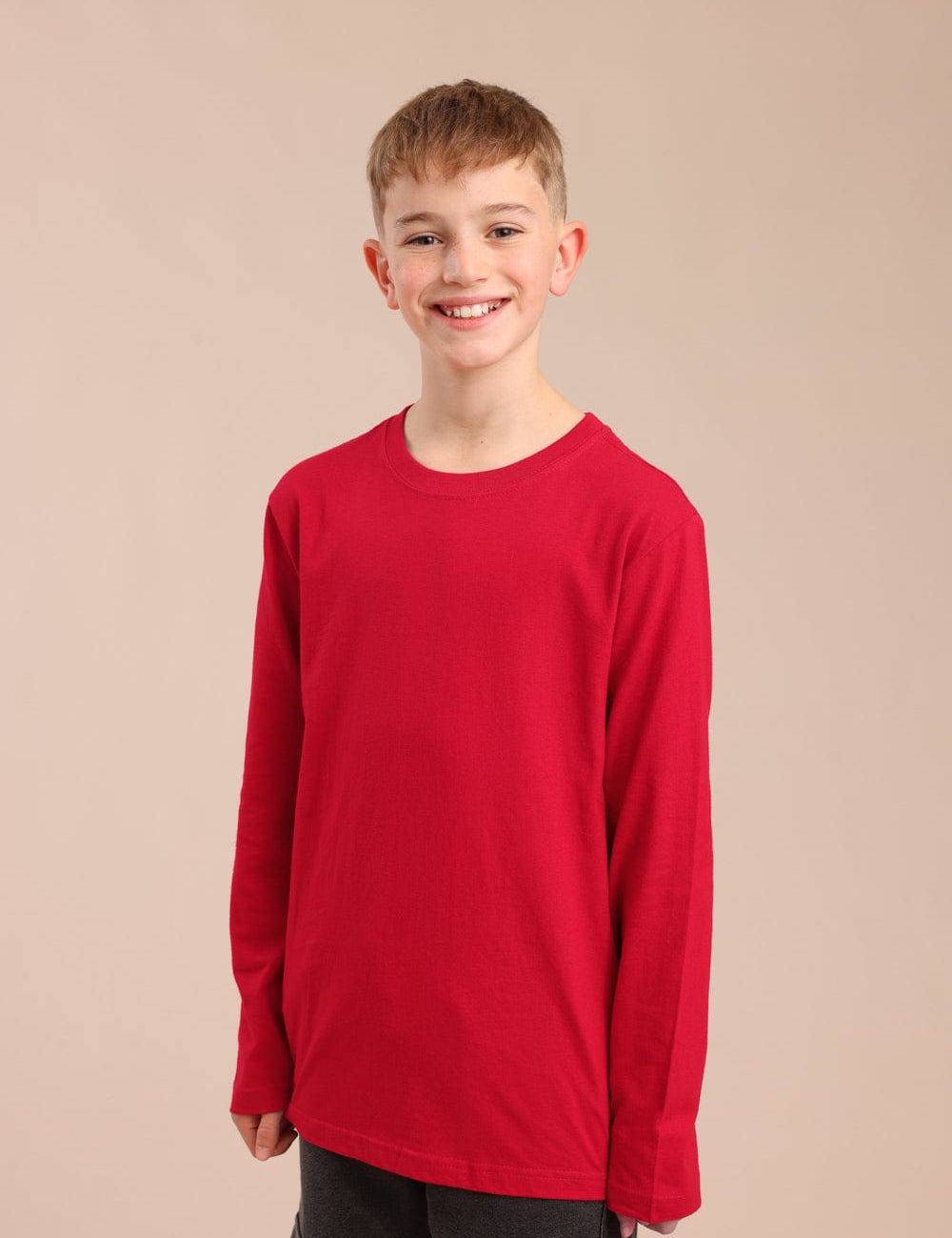 FOX בנים חולצה טישרט בייסיק צווארון עגול טישרט בייסיק צווארון עגול