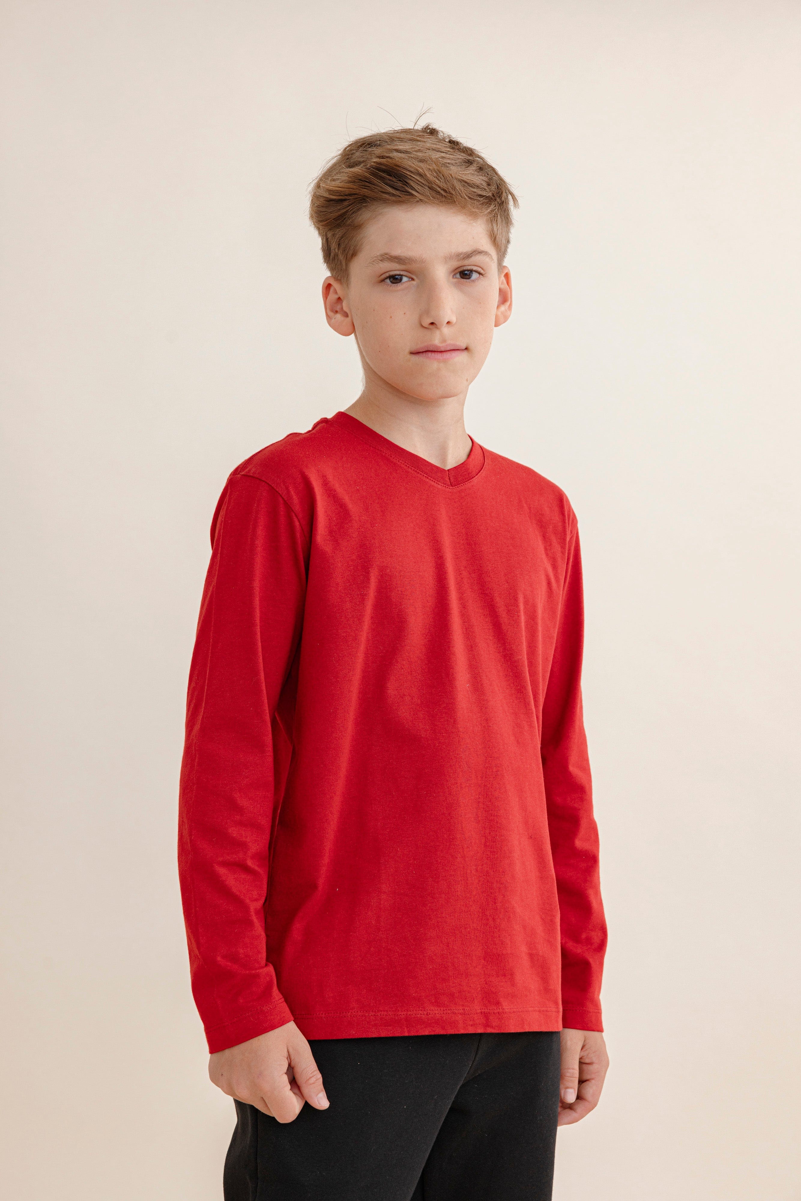 FOX בנים חולצה חולצת בייסיק צווארון V FOX | חולצת בייסיק צווארון V | קנה עכשיו