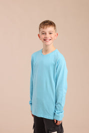 FOX בנים חולצה חולצת בייסיק צווארון V חולצת בייסיק צווארון V