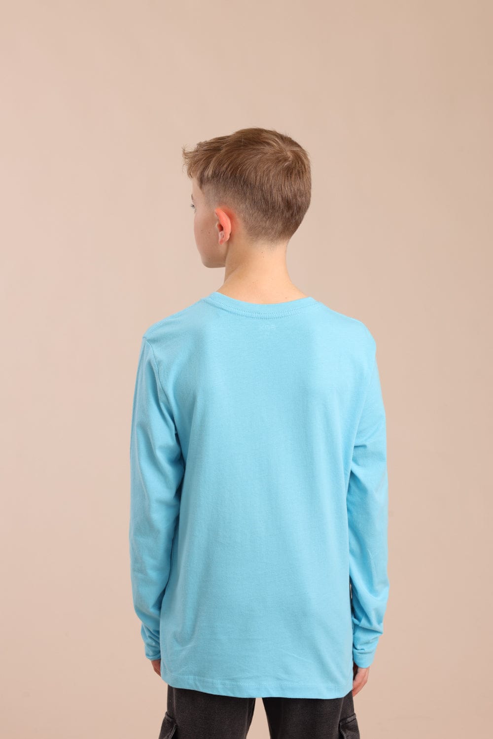 FOX בנים חולצה חולצת בייסיק צווארון V חולצת בייסיק צווארון V