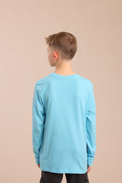 FOX בנים חולצה חולצת בייסיק צווארון V חולצת בייסיק צווארון V