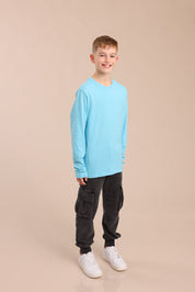 FOX בנים חולצה חולצת בייסיק צווארון V חולצת בייסיק צווארון V