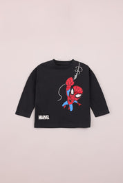 FOX תינוקות בנים חולצה ארוכה חולצה ממותגת MARVEL חולצה ממותגת MARVEL