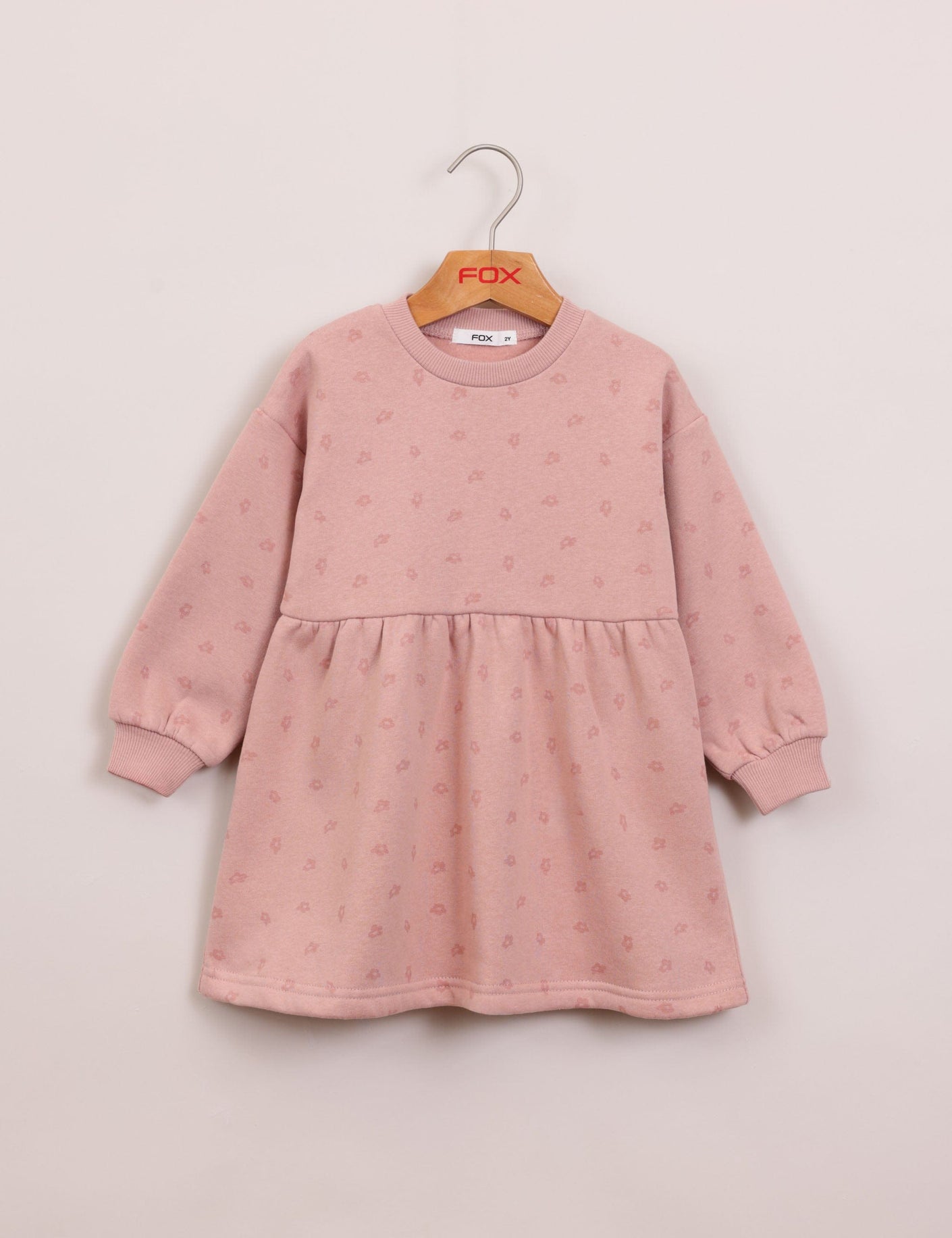 FOX תינוקות בנות אחר שמלה פוטר עם הדפס שמלה פוטר עם הדפס