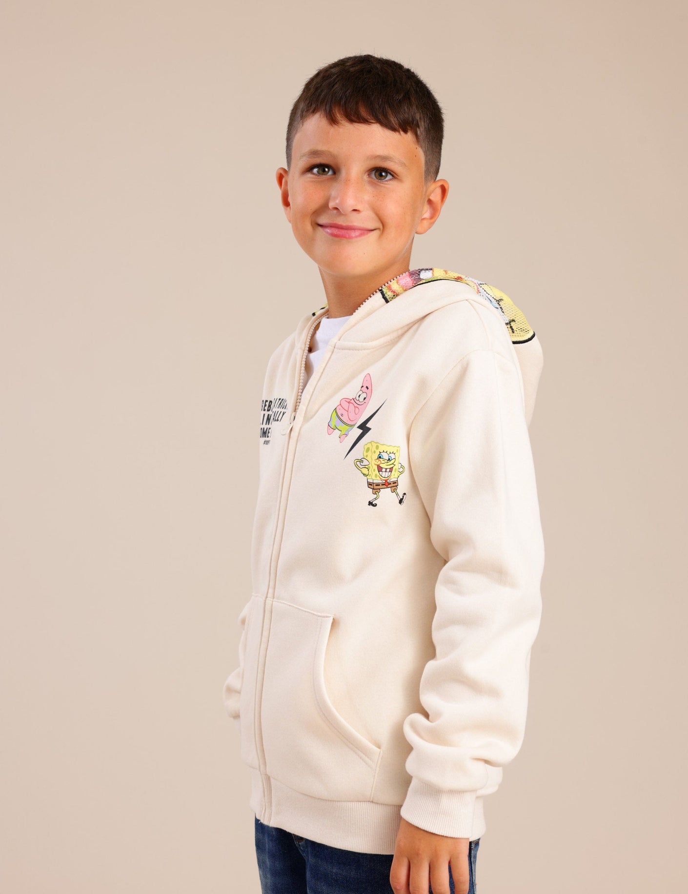 FOX FOX פוטרים פוטר קרדיגן ממותג בובספוג פוטר קרדיגן ממותג בובספוג