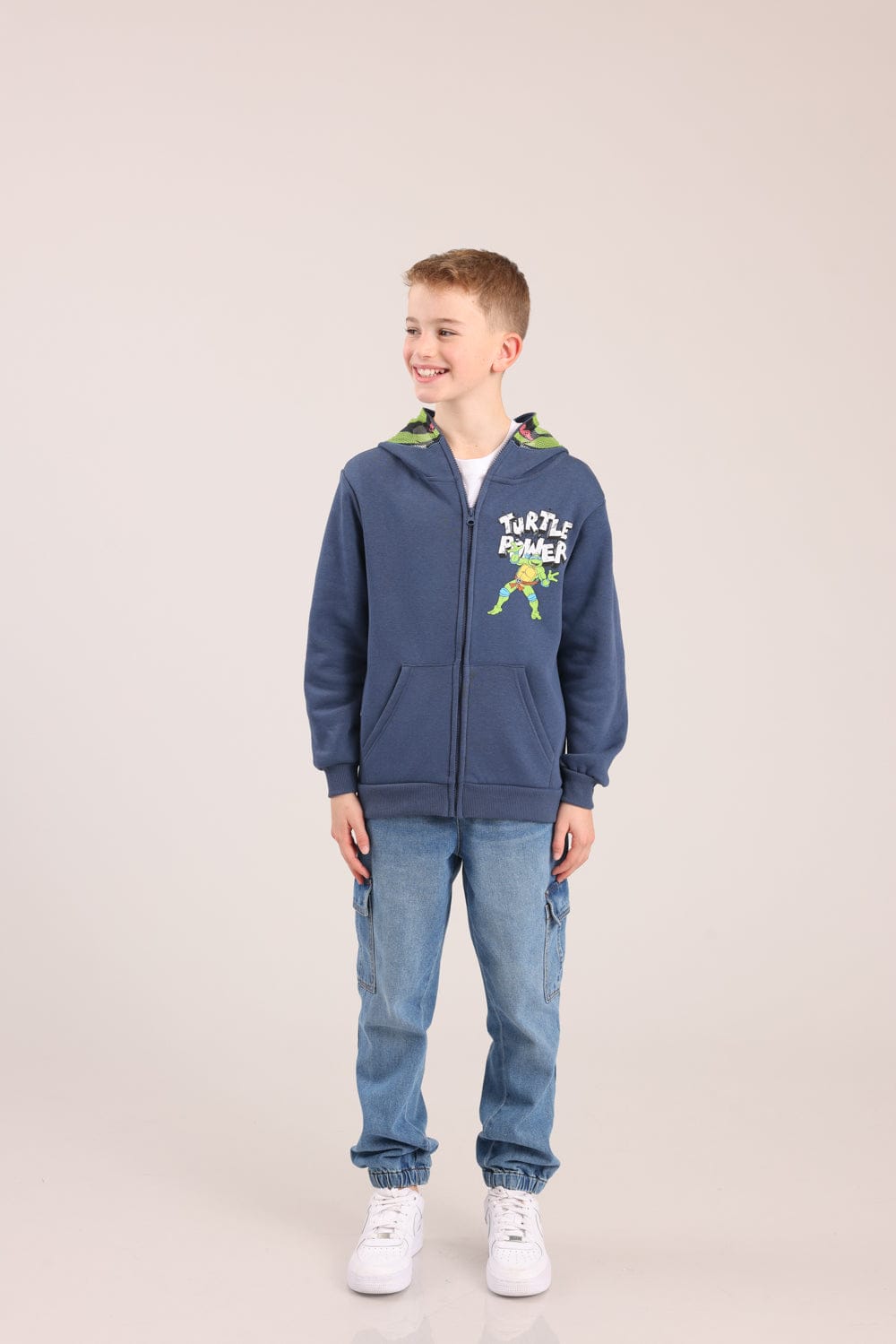 FOX בנים פוטרים פוטר קרדיגן מסיכה צבי הנינג'ה פוטר קרדיגן מסיכה צבי הנינג'ה